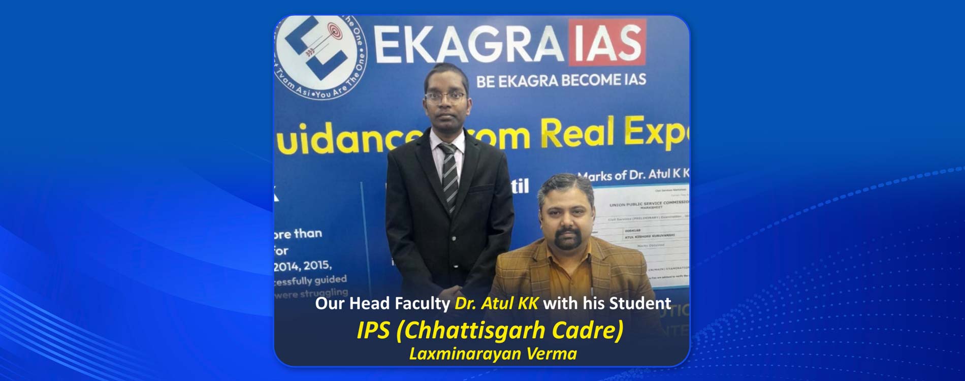 Marks of
Dr. Atul K K in 2016